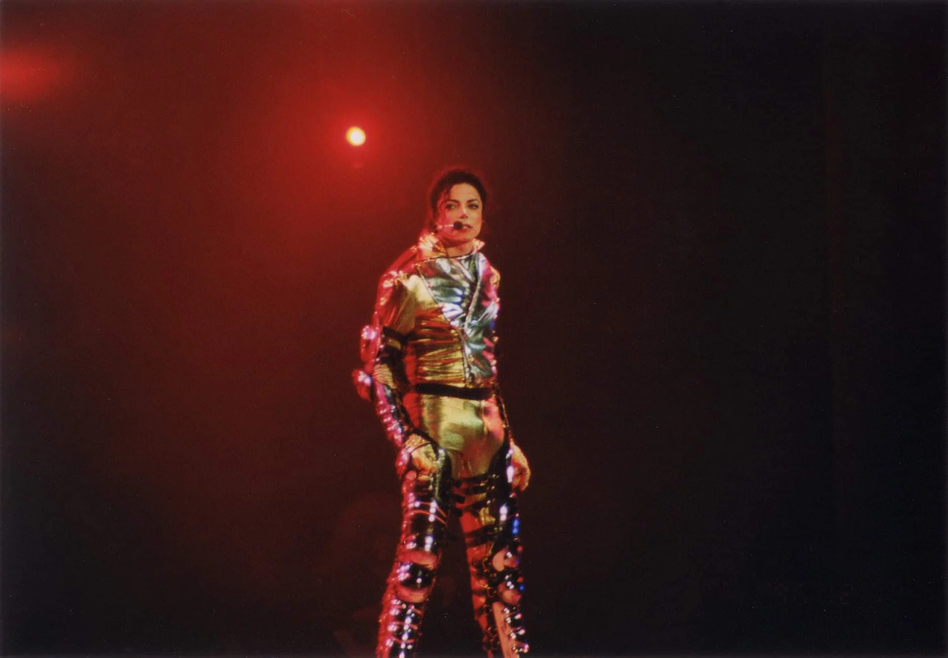 Michael Jackson durante a "HIStory World Tour" em Johannesburg, África do Sul