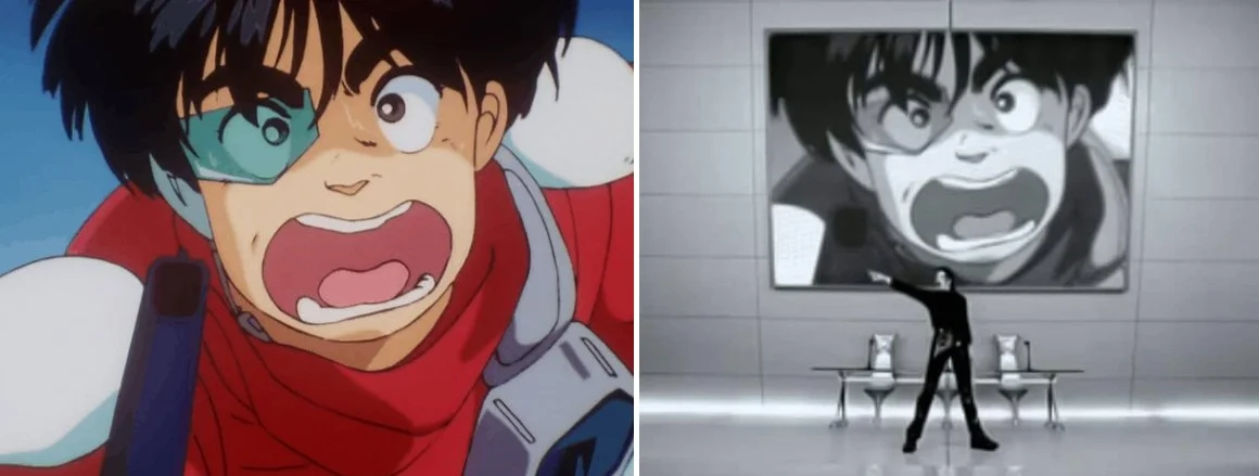 Desenho-Zillion-no-clipe-Scream-de-Michael-Jackson-MJ-Beats Zillion no mundo de Michael Jackson: A invasão da animação japonesa no clipe 'Scream'