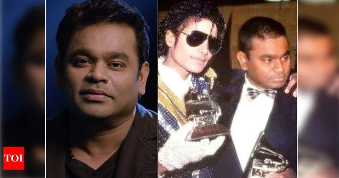 Famoso produtor musical indiano recorda o encontro com o Rei do Pop Michael Jackson | Foto montagem de Michael Jackson com A.R Rahman Times Of India