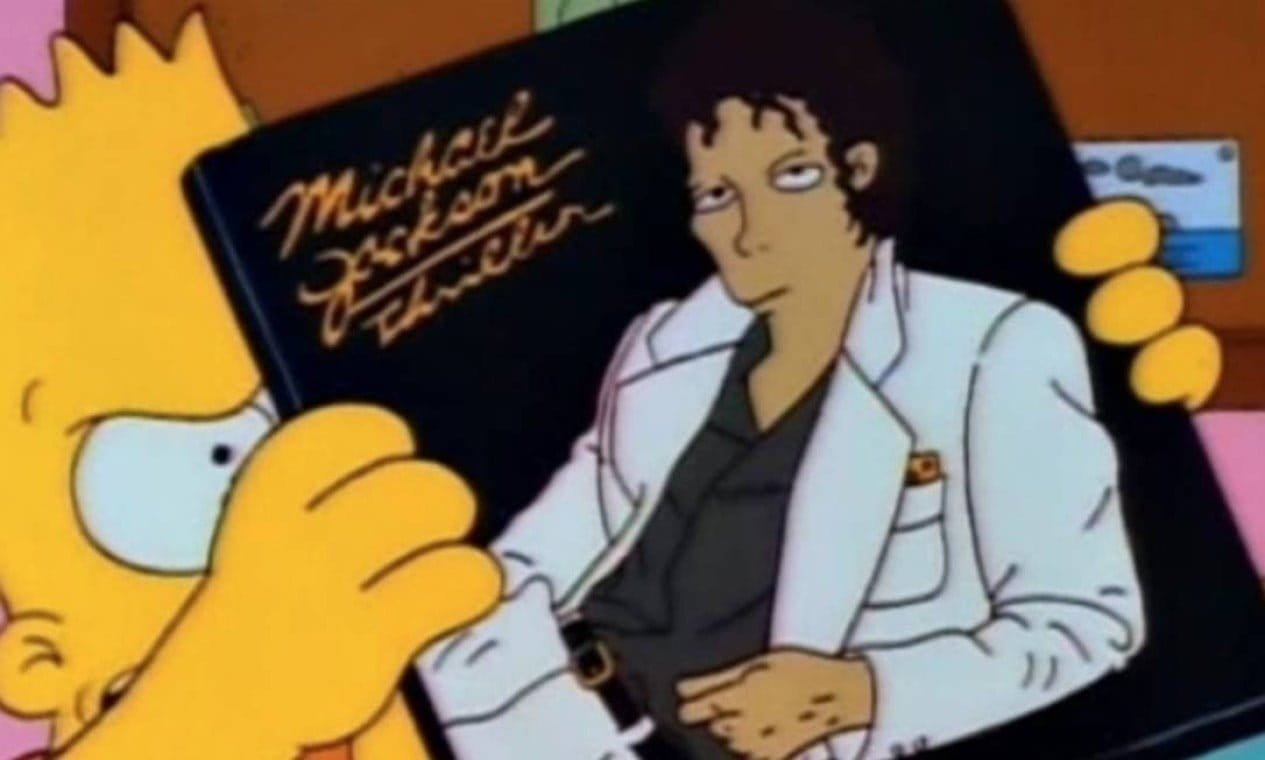 HIPOCRISIA: Disney usa nome de Michael Jackson para vender box dos Simpsons | Bart Simpson e Michael Jackson thriller MJ Beats