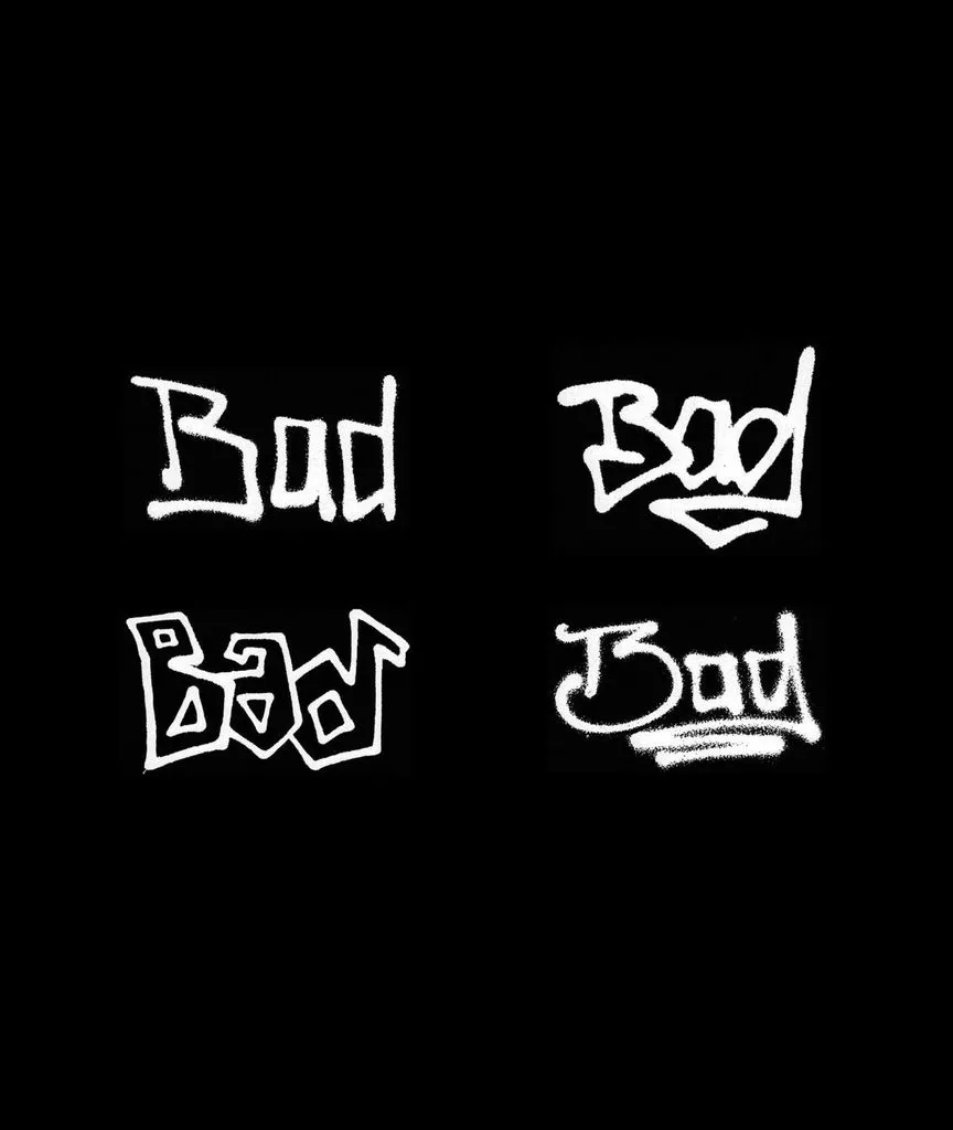 27bdfabdea55b63fc6385b4bdeab9b8b-864x1024 As três letras que mudaram a cultura pop: A história do logotipo de ''Bad'' de Michael Jackson