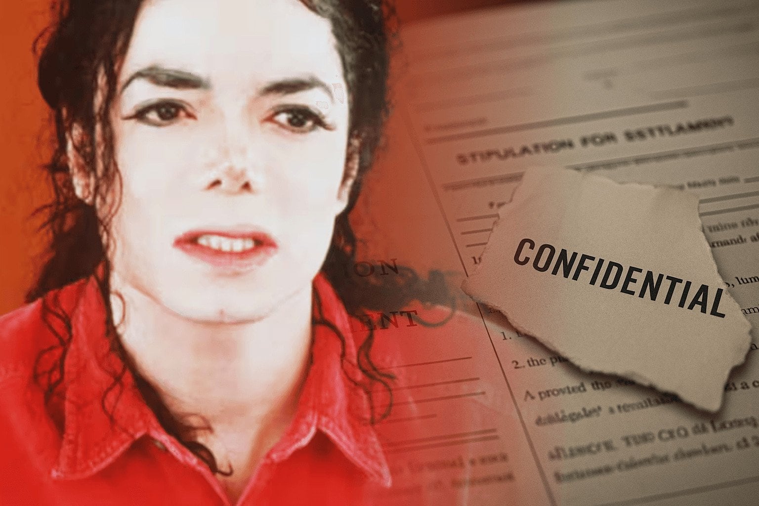 Montagem Michel Jackson e Tribunal (alegações de Jordan Chandler)