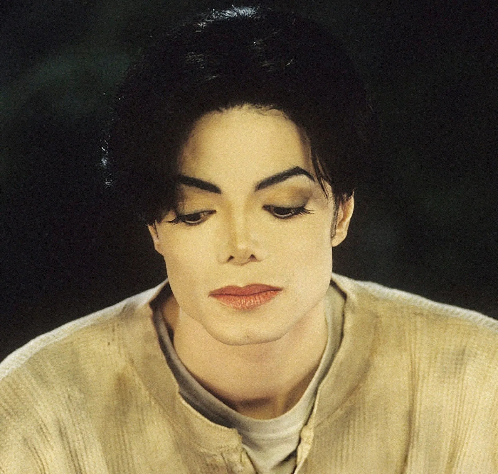 Michael Jackson no set de "Childhood", do álbum HIStory