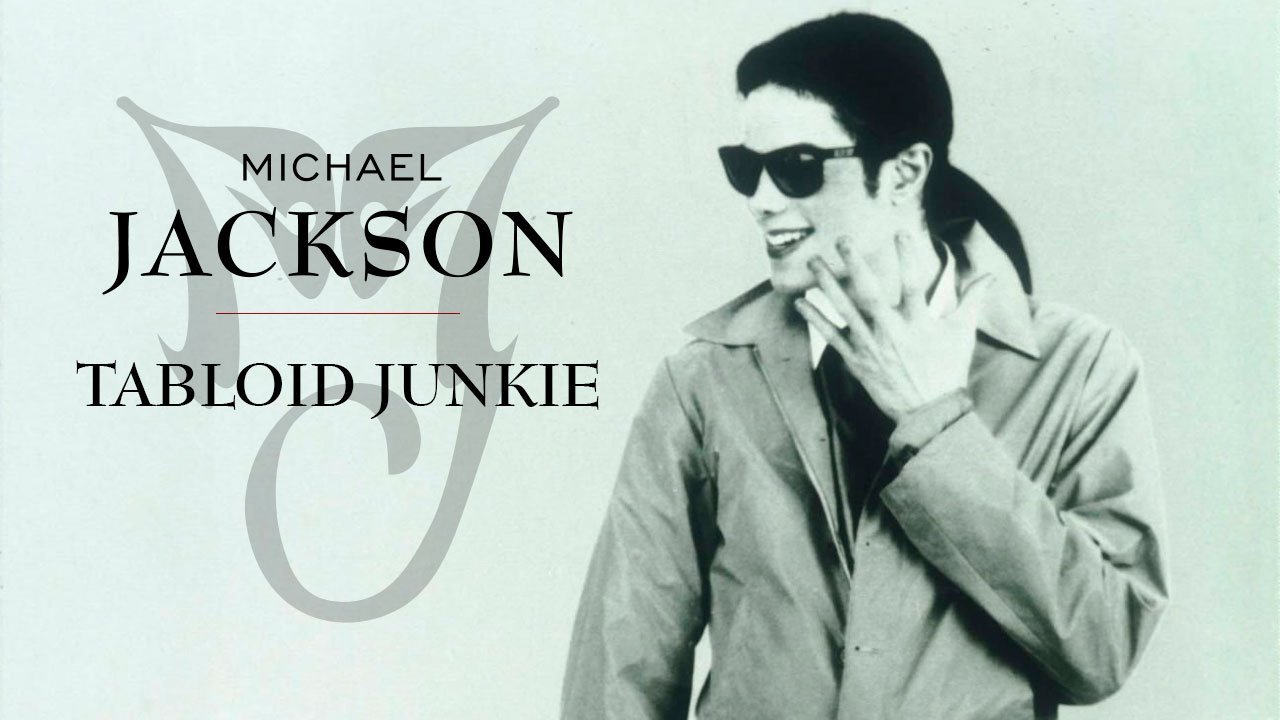 Tabloid Junkie cover logo | Michael Jackson em ensaio para a Vibe Magazine, 1995.