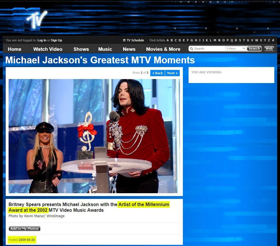 MTV-2002-MJ-Britney-Website2009 MTV tentou apagar, mas a gente tem os 'prints': Michael Jackson fez a emissora!