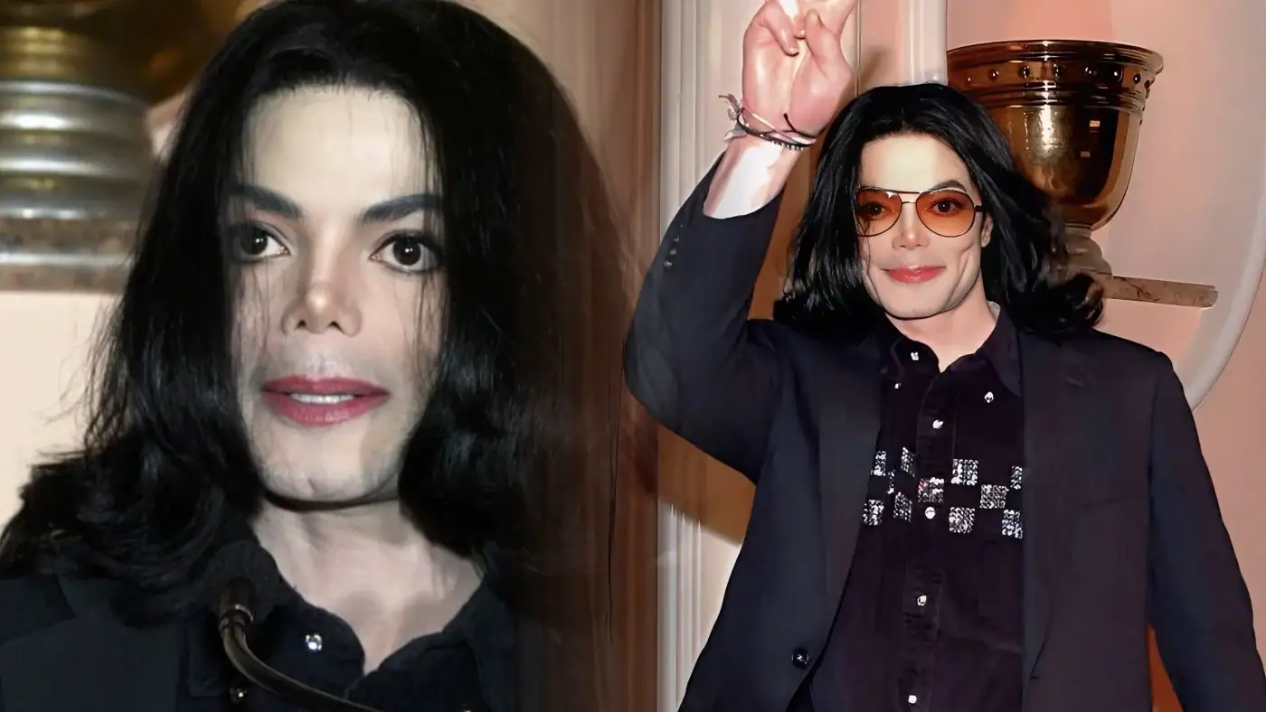 Michael Jackson no evento 'Uma Noite de Amor, Luz e Risadas', onde apoiou a conscientização sobre o lúpus.