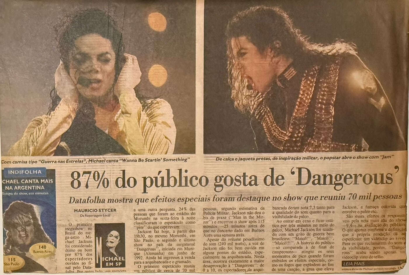 87% do público gosta de ‘Dangerous’ | MJ no Brasil MJ Beats