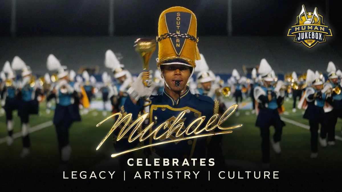 Michael Jackson: divulgação da cinebiografia mobiliza Southern University em tributo emocionante. Confira | HCCQnuDaMAQBztZ