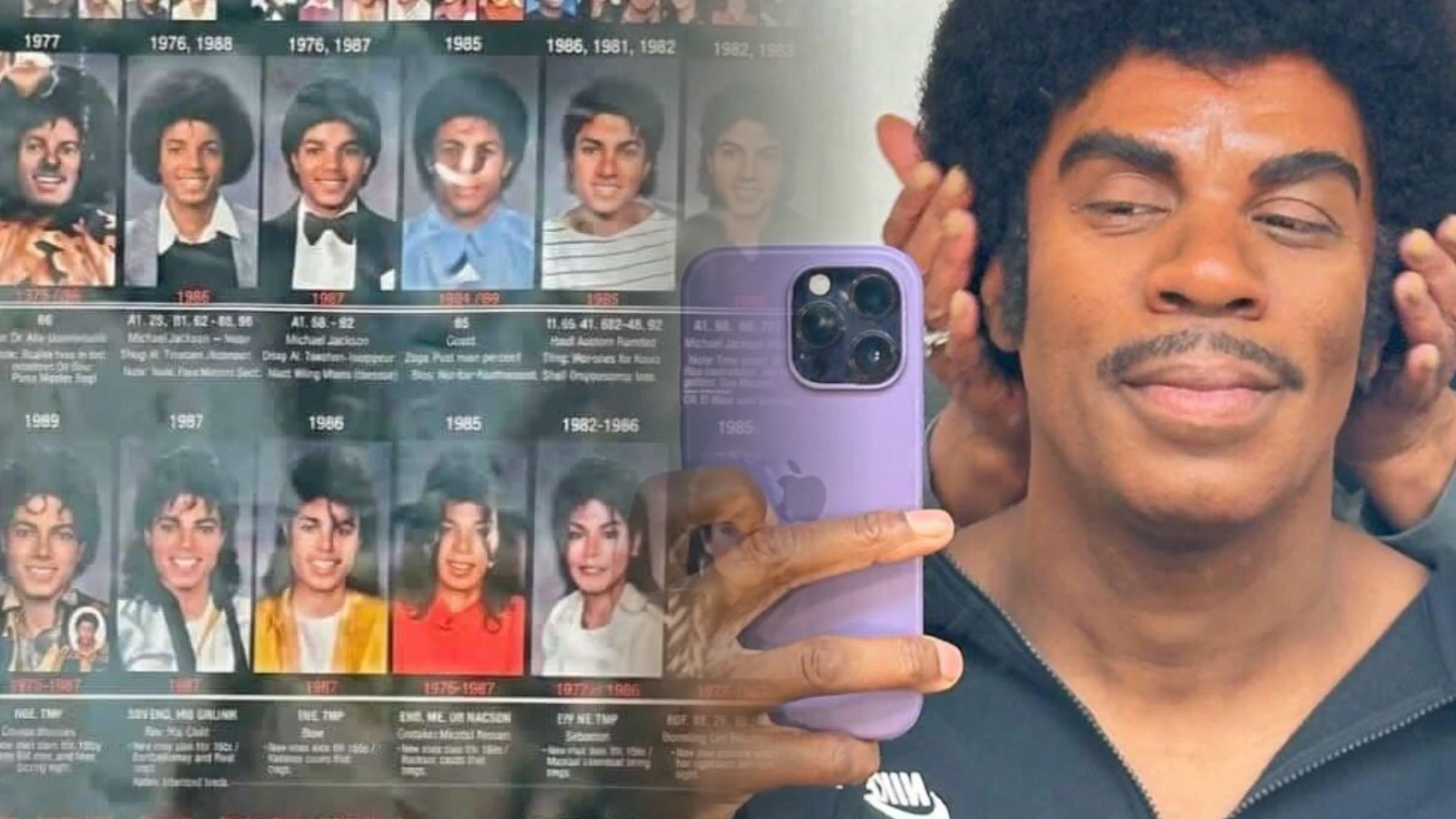 Caracterização de Jaafar Jackson vaza e expõe novas fases da Cinebiografia de Michael Jackson | mjbeats.com .br Colman VAZAMENTO