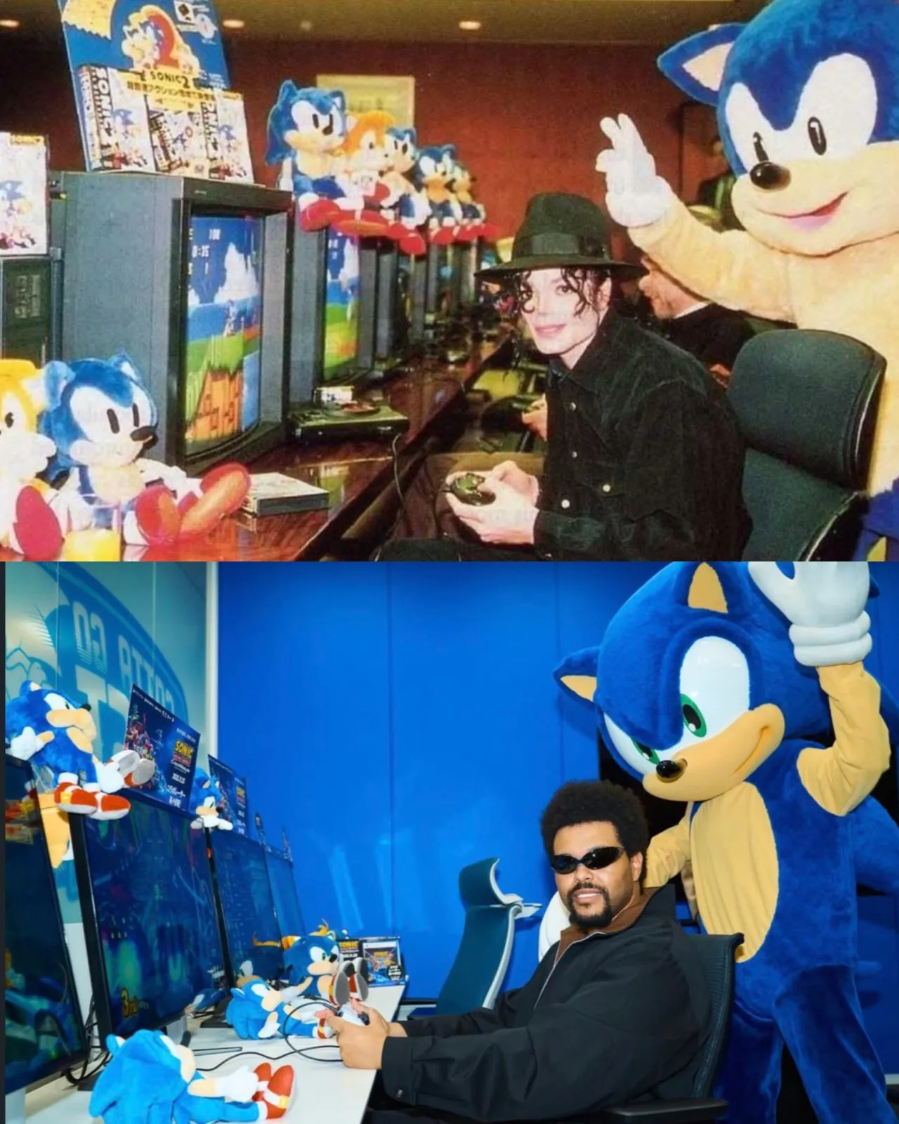 mjbeats.com_.br-The-weekend-e-sonic-1-1-scaled The Weeknd transforma visita à Sega em homenagem ao Rei do Pop Michael Jackson