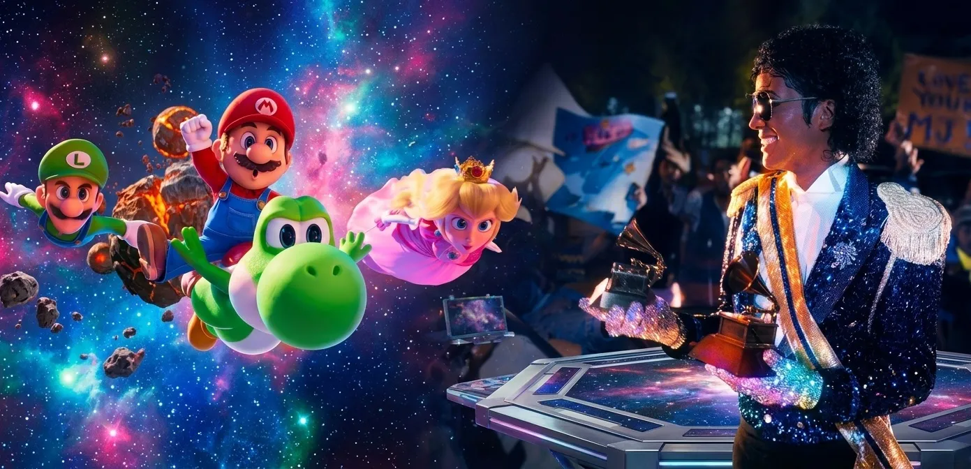 Michael Jackson vs Super Mario: a disputa bilionária que pode marcar 2026 | mjbeats.com .br Super Mario galaxy e o Filme do Michael Jackson