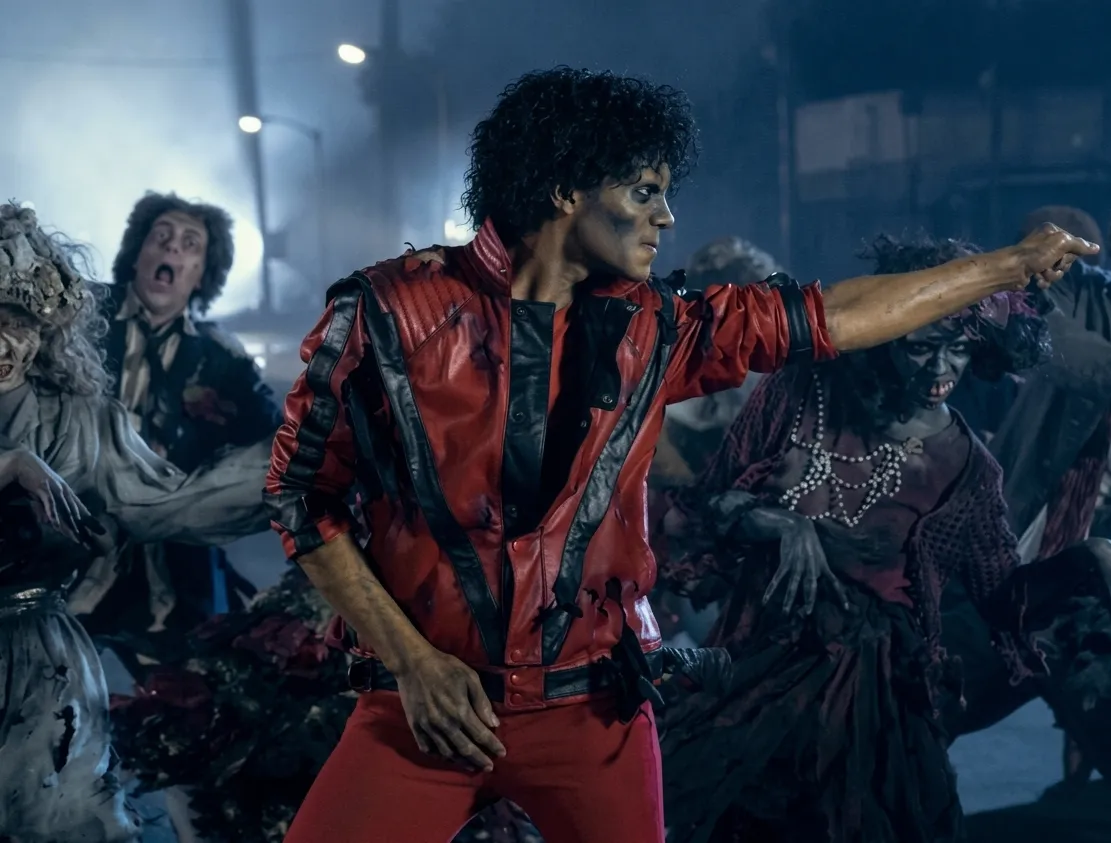 Gemini_Generated_Image_vd3p75vd3p75vd3p MICHAEL ganha imagens inéditas e revive o impacto de Thriller