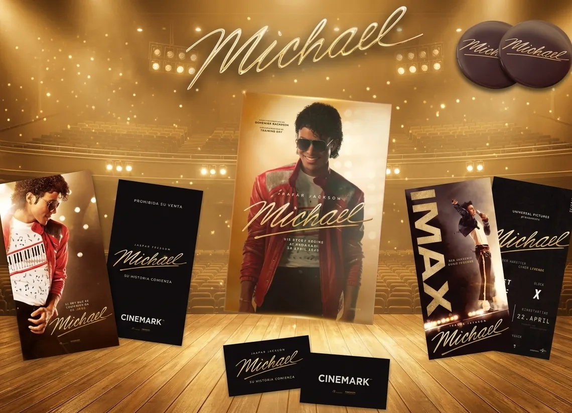 Cinemas apostam em brindes únicos para marcar lançamento da cinebiografia MICHAEL | Gemini Generated Image wfso36wfso36wfso