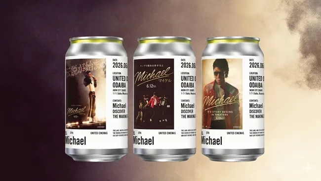 Filme MICHAEL ganha latas personalizadas antes da estreia no Japão | Latas JAPAO