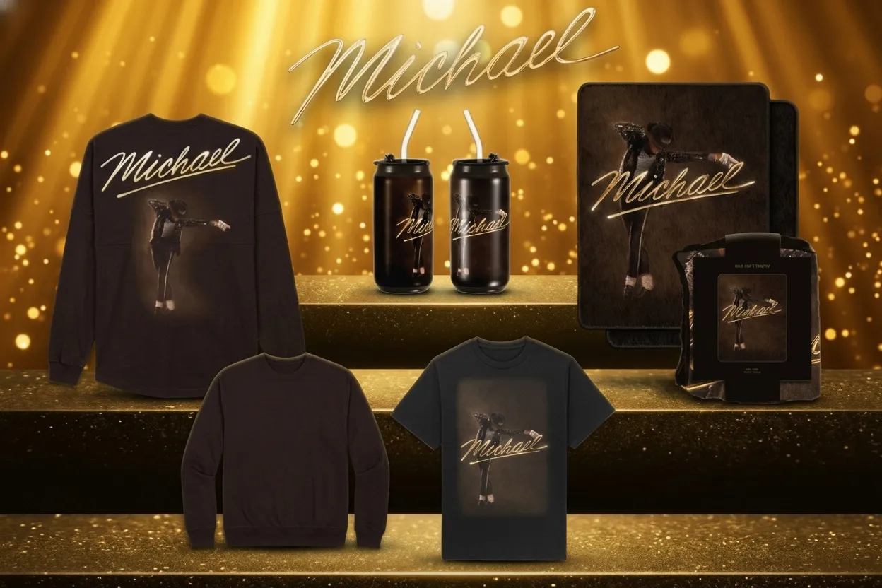Filme MICHAEL ganha novos produtos oficiais nos cinemas dos EUA | mjbeats.com .br Produtos MICHAEL