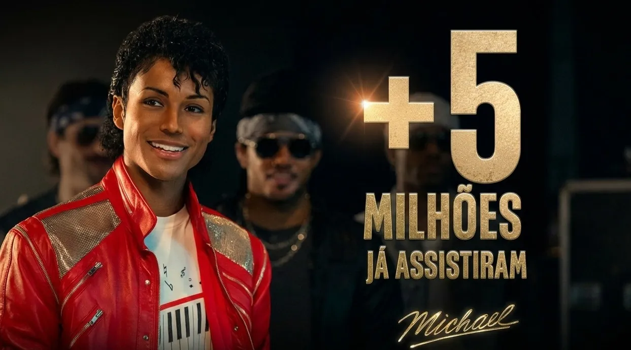 MICHAEL ultrapassa 5 milhões de espectadores e faz história no Brasil | Filme MICHAEL 5 milhoes mjbeats.com .br