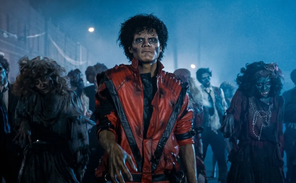 Fenômeno em andamento: Filme MICHAEL avança semana após semana | Jaafar Jackson em Thriller mjbeats.com .br