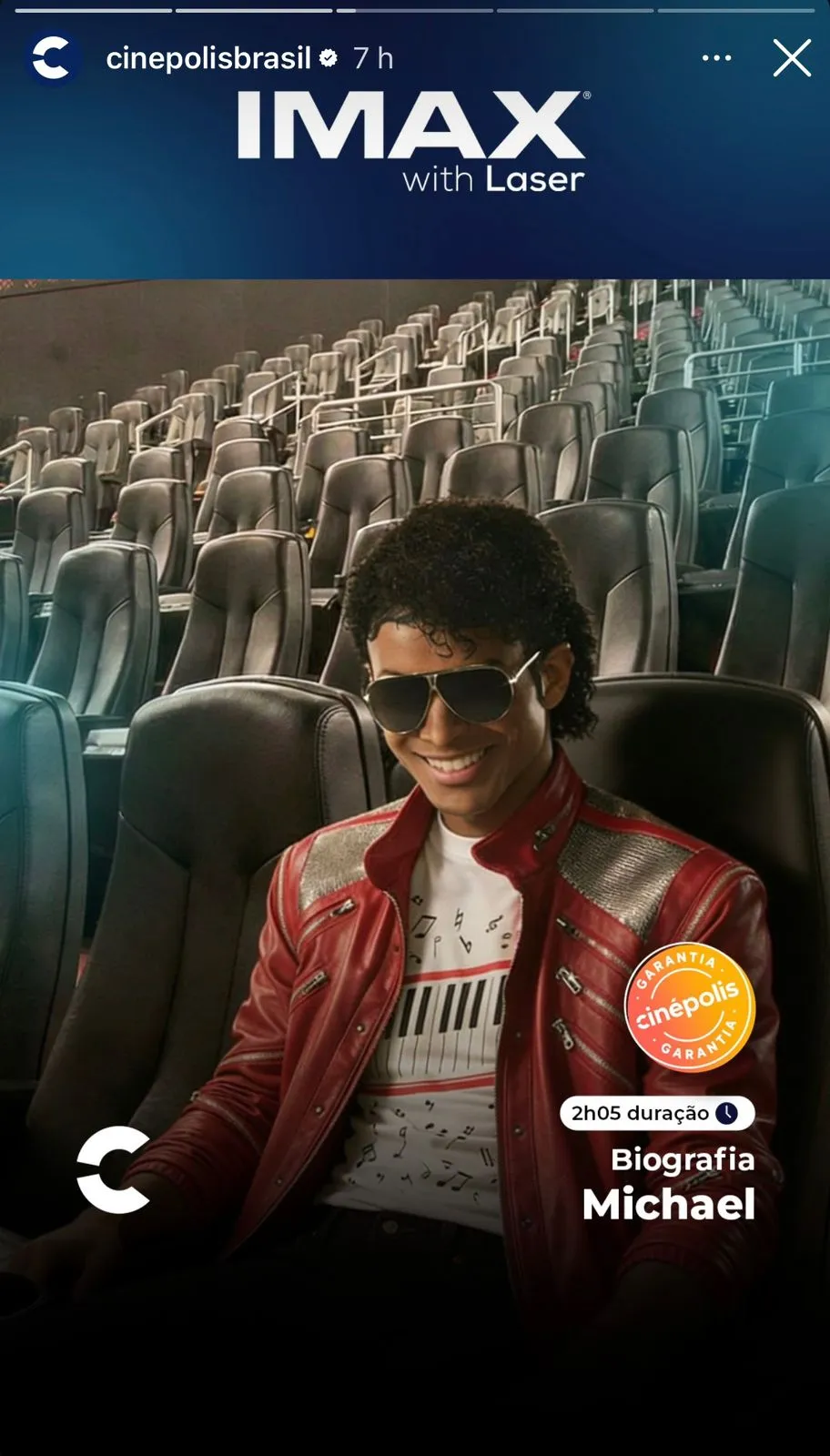 aac6c42e-4b17-4a22-8088-7a41e08dd625 Página oficial da Cinépolis anuncia sessões de MICHAEL em IMAX para esta semana no BRASIL