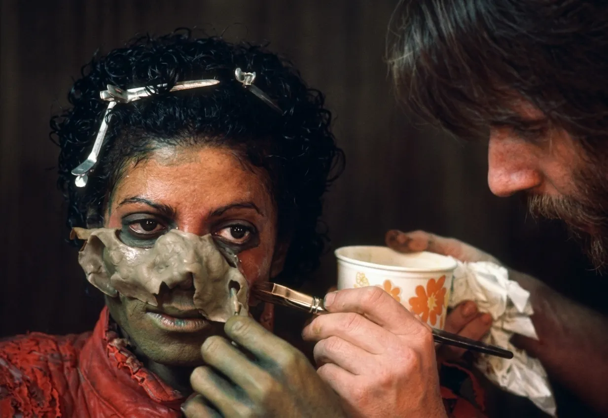 thriller-makeup-mjbeats.com_.br_ Jaafar Jackson revive Thriller em MICHAEL com visual fiel ao clipe histórico