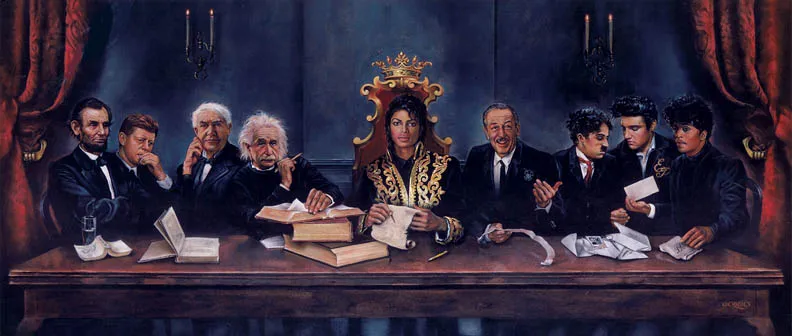 O quadro da “Última Ceia” de Michael Jackson? Artista revela a verdadeira história da obra | Quadro A ultima Ceia Michael Jackson