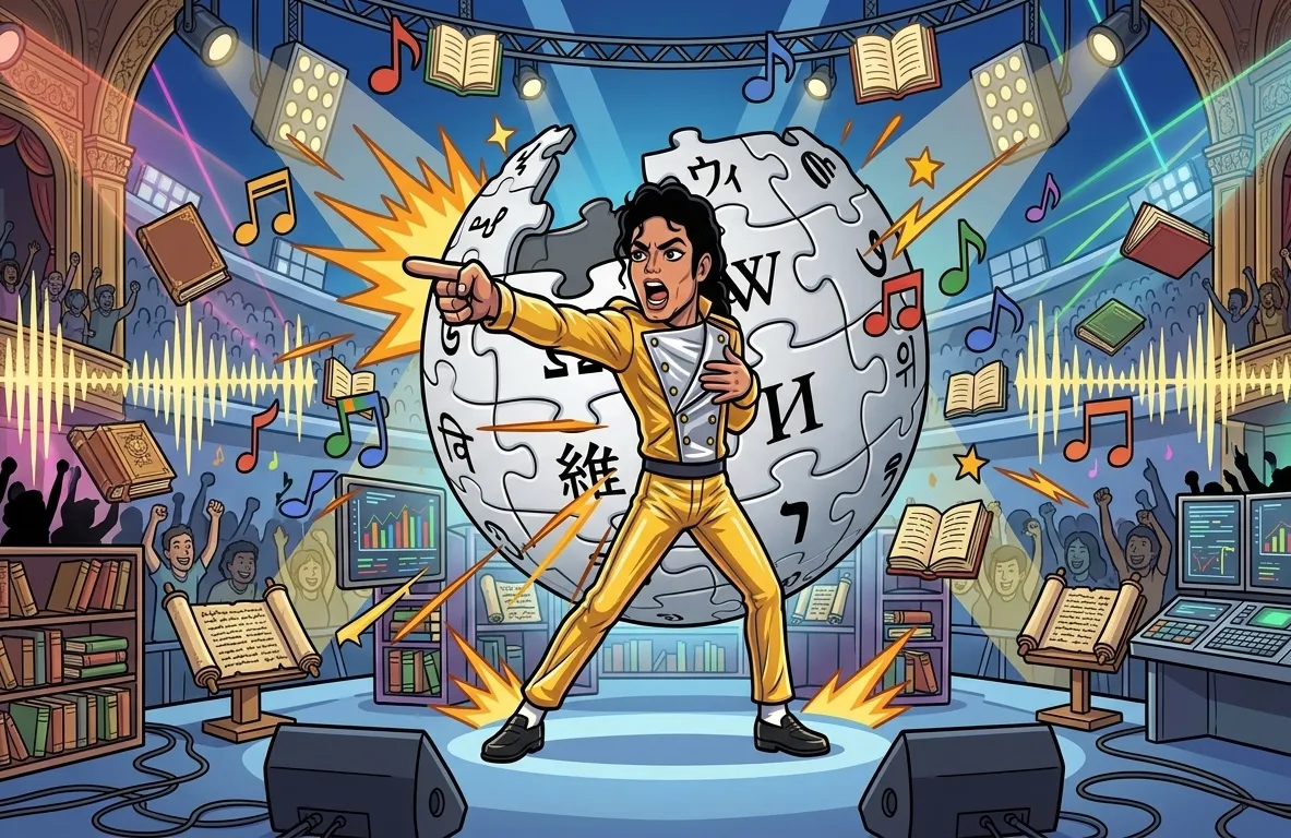 O nome mais procurado da Wikipédia em 2026 é Michael Jackson | mjbeatswiki2