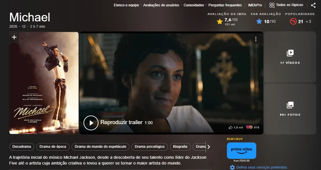 MICHAEL chega a 150 mil avaliações no maior portal sobre cinema da internet. Ajude a aumentar a nota! 2 MICHAEL chega a 150 mil avaliações no maior portal sobre cinema da internet. Ajude a aumentar a nota! | dvd filme MICHAEL mjbeats.com .br