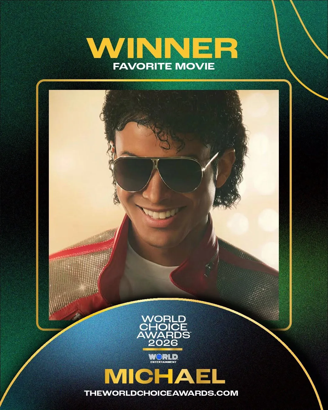 MICHAEL é eleito o Filme Favorito do Ano no World Choice Awards 2026 | 72529ac6 915d 4421 a70a fed9df8a52b8