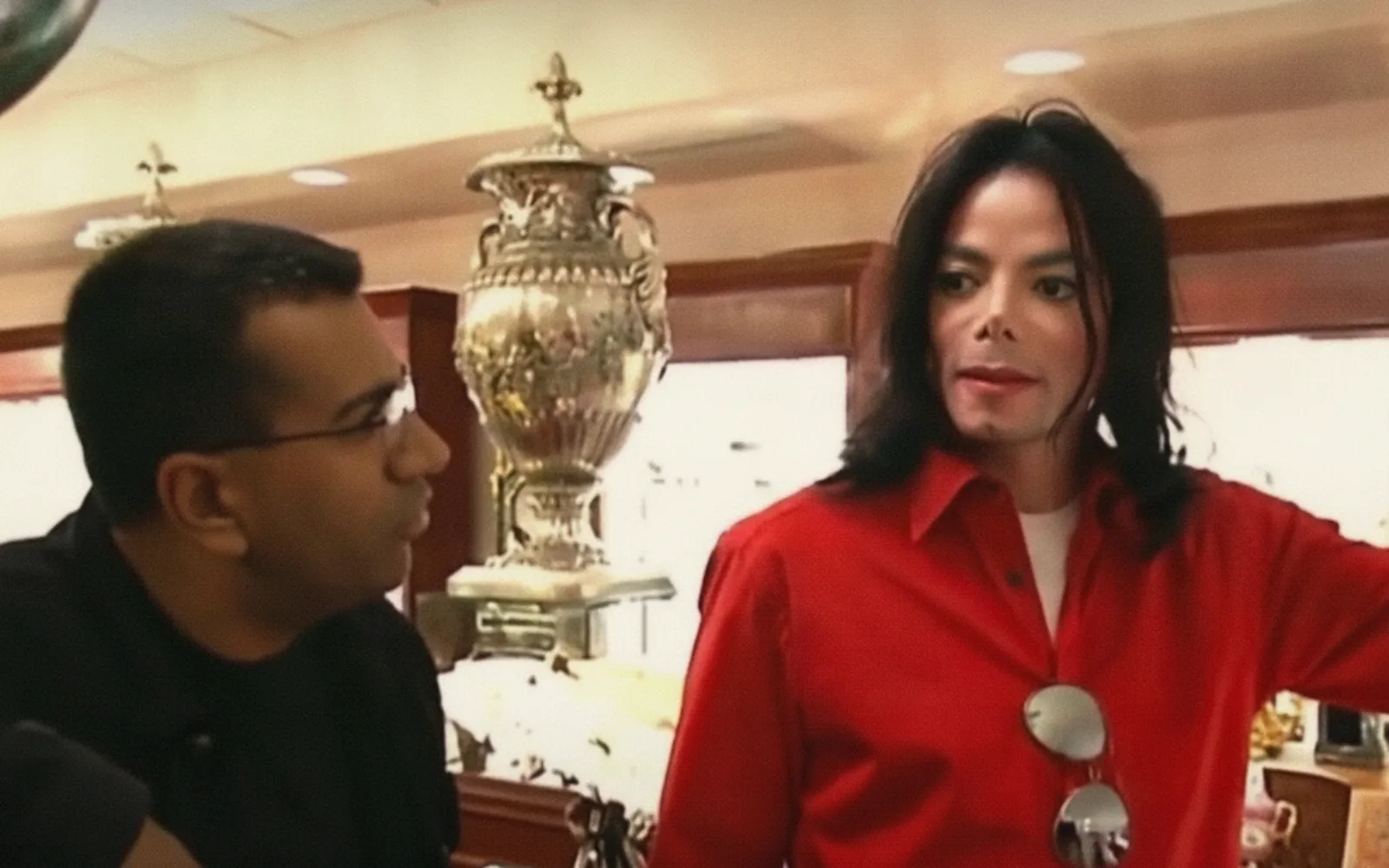 Martin Bashir e Michael Jackson no "Living with Michael Jackson"