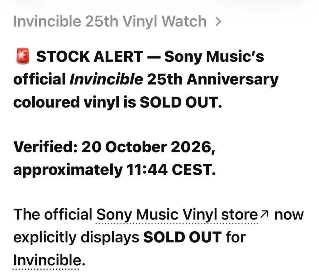 HVErqgXXcAAbLpk-1024x898 Michael Jackson: vinil de Invincible esgota novamente em edição comemorativa